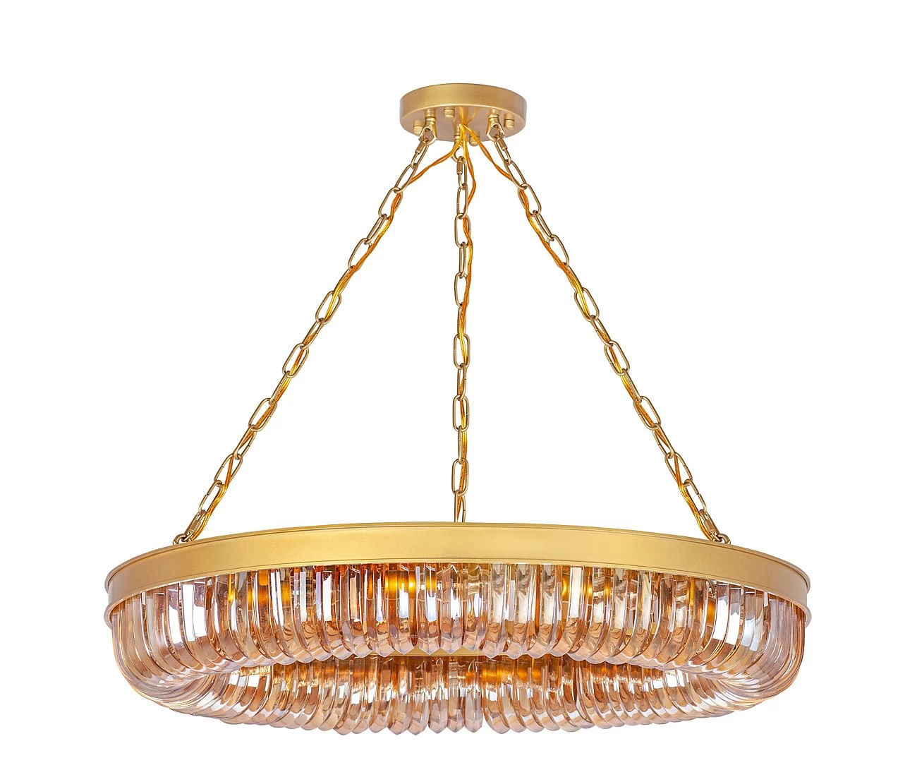 Люстра Terra gold amber D80