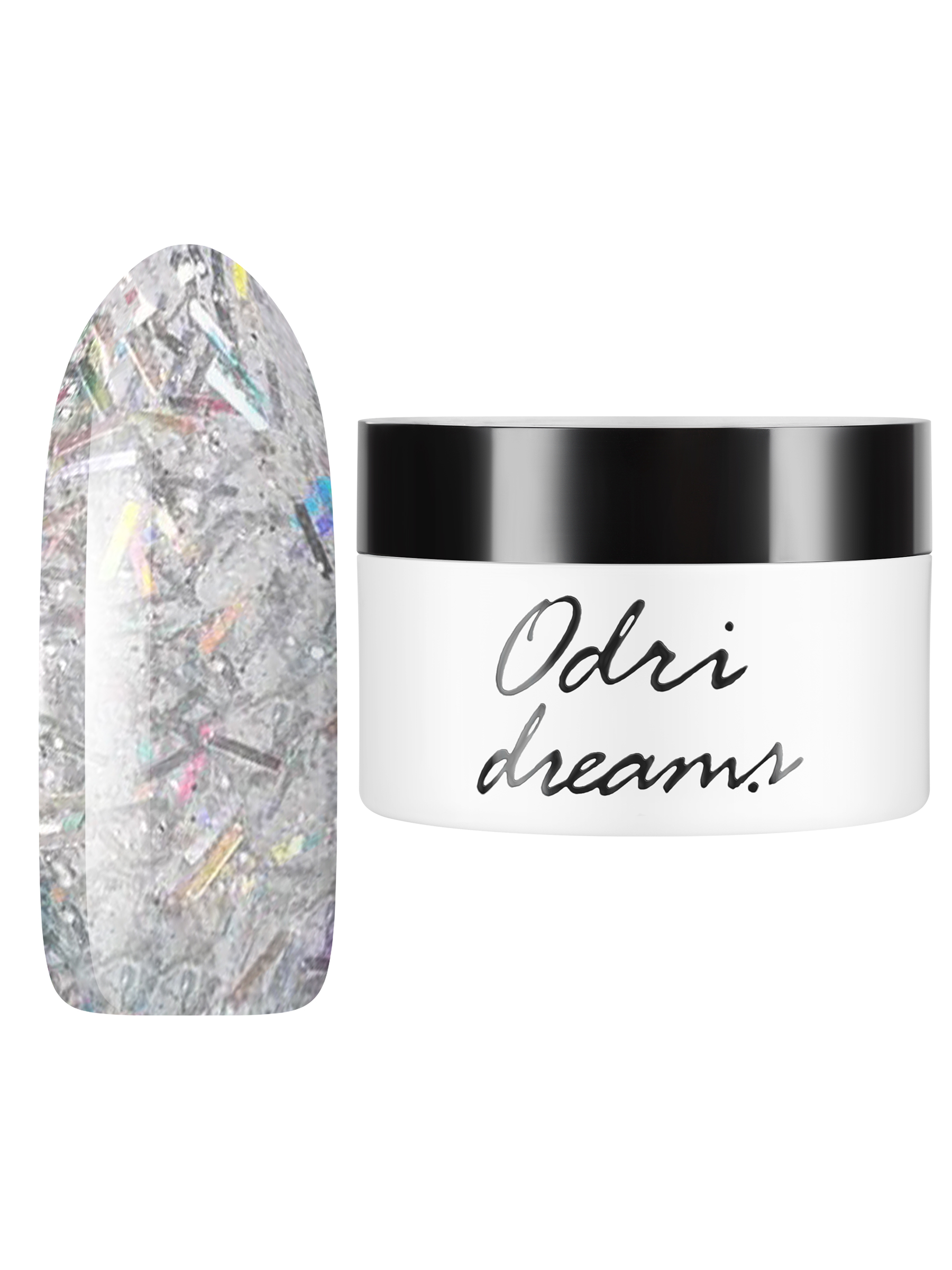 

Гель-лак трехфазный irisk Odri Dreams с эффектами 5гр 04, Серебристый, Odri Dreams