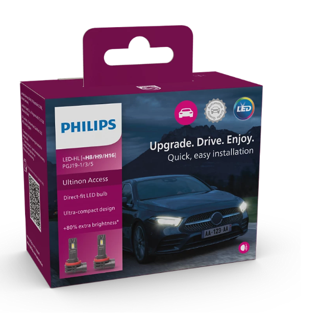 

Комплект светодиодных ламп Philips 11366U2500CX LED Fog 11366 12 V U2500 CX, 11366U2500CX