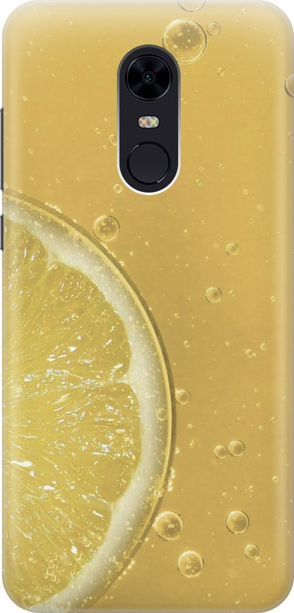 

Силиконовый чехол на Xiaomi Redmi 5 Plus "Лимонад", Белый;желтый, 2918