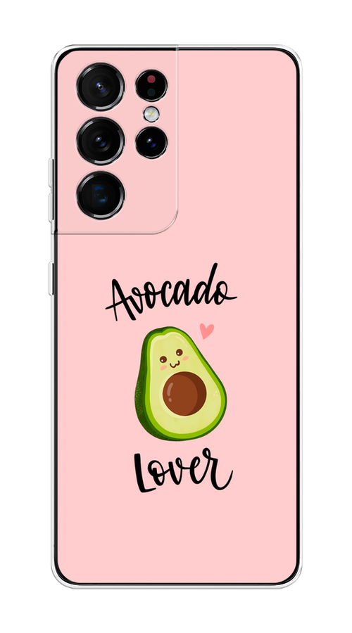 

Чехол на Samsung Galaxy S21 Ultra "Avocado lover", Розовый;зеленый, 2102250-6
