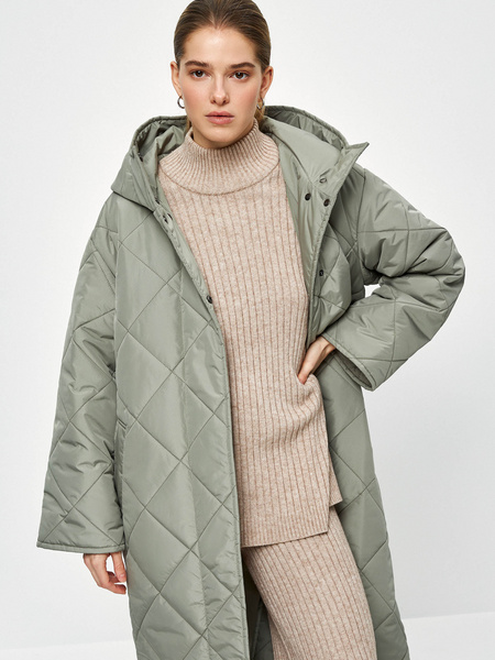 

Пальто женское ZARINA 3121411111 зеленое XS, 3121411111