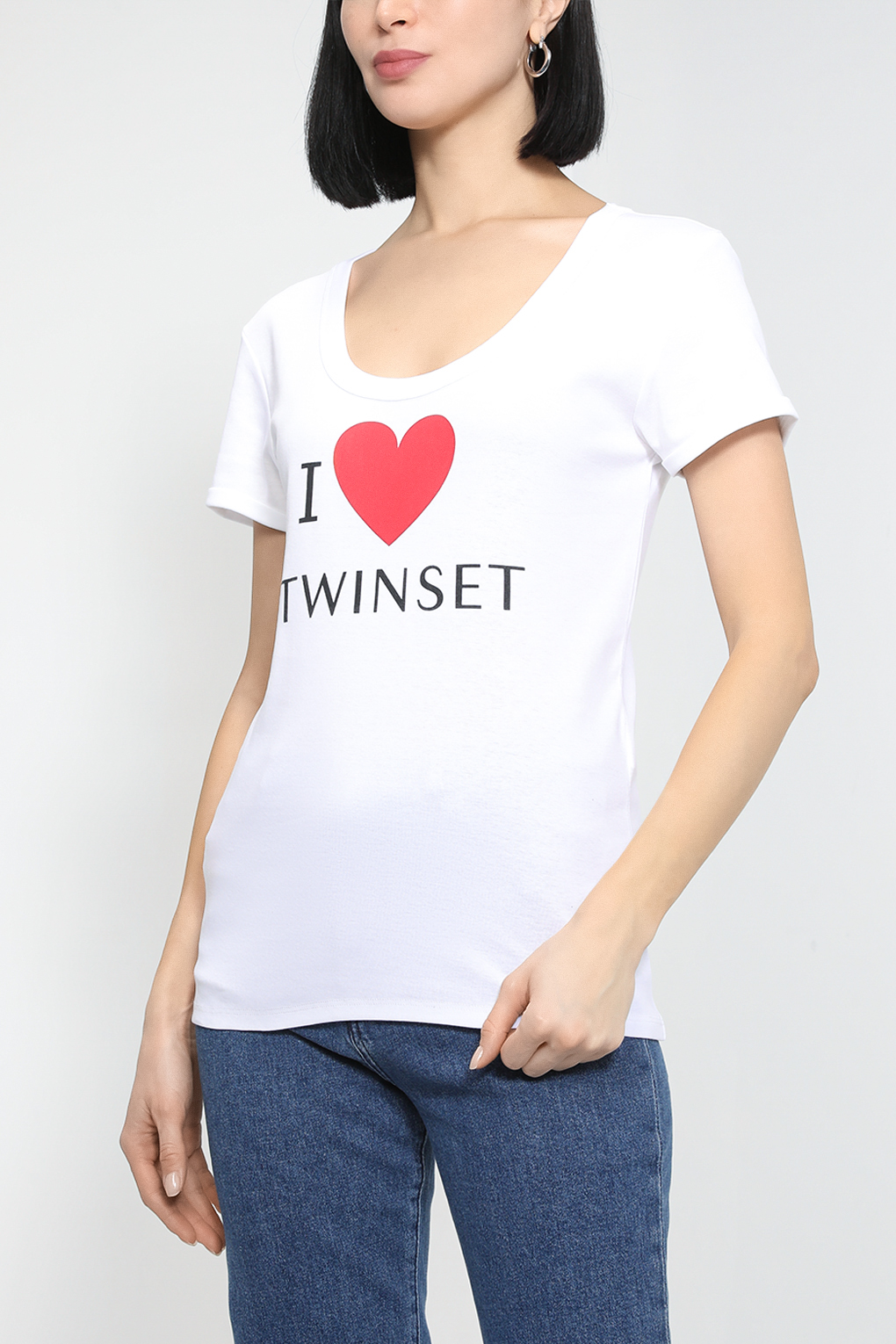 

Футболка женская TWINSET 231TP2131 белая XL, Белый, 231TP2131
