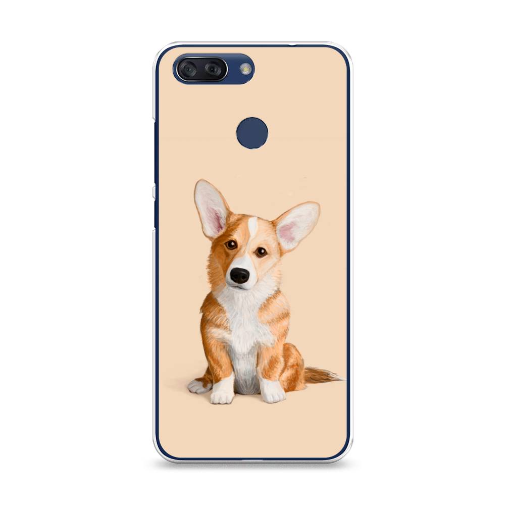 

Чехол на ZTE Blade V9 Vita "Грустный Корги", Коричневый;бежевый, 132550-1