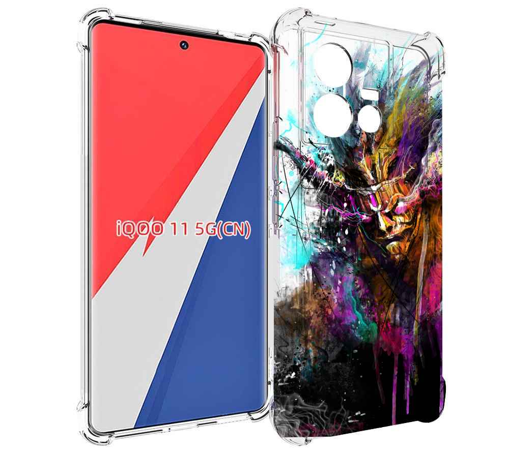 

Чехол MyPads яркий дьявол для Vivo iQOO 11, Прозрачный, Tocco