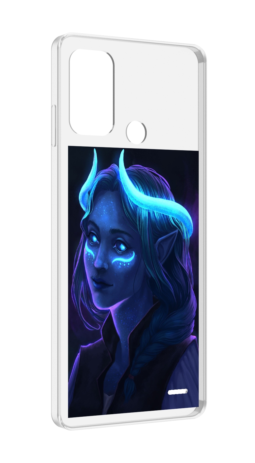 

Чехол MyPads девушка синяя ледяная женский для ZTE Blade A52, Прозрачный, Tocco