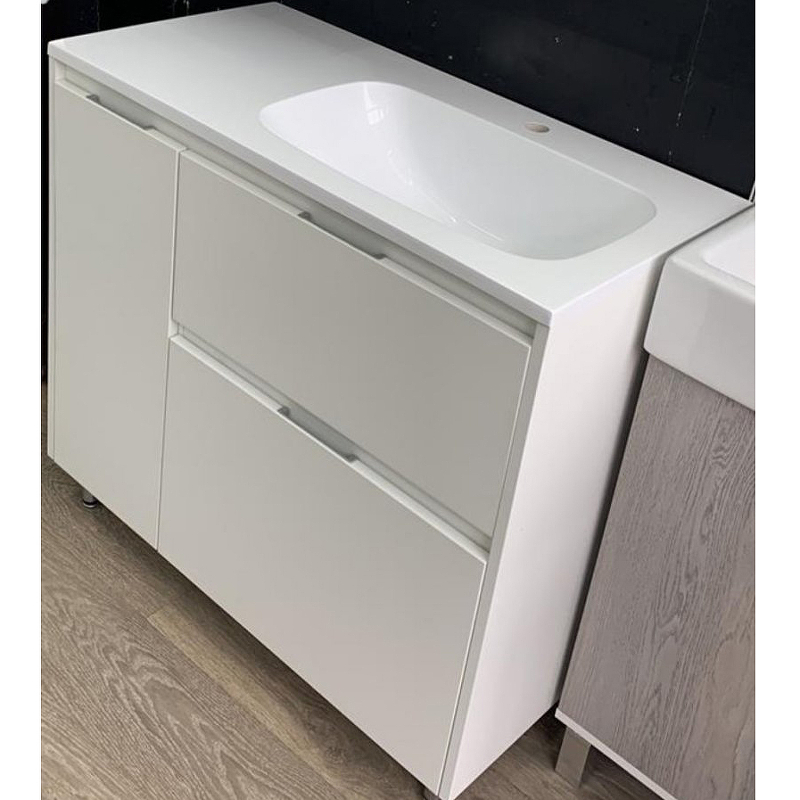 

Тумба под раковину Style Line Барселона 90 R СС-00002280 Белая, Белый