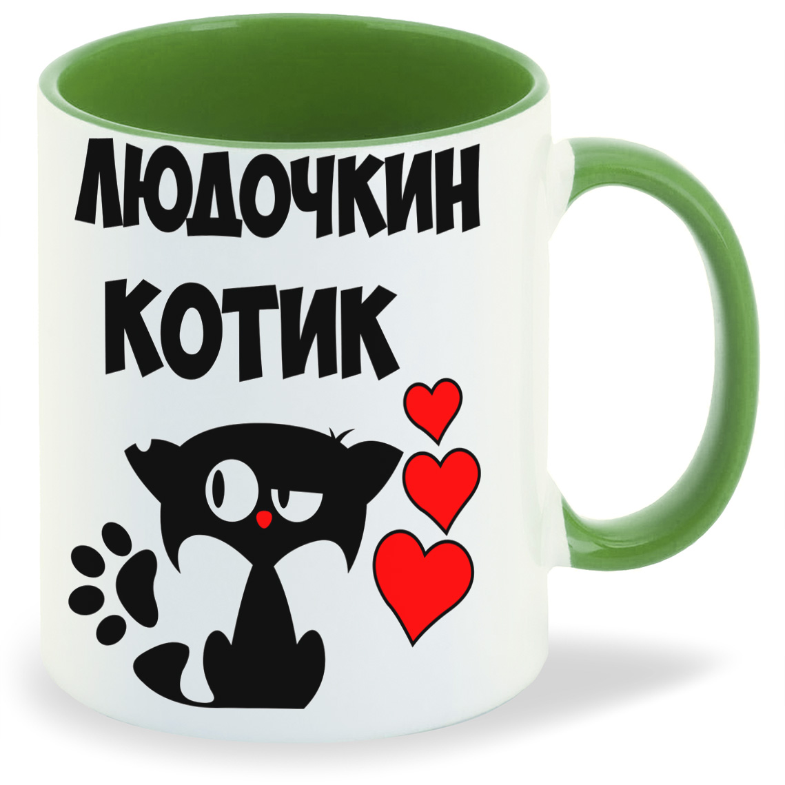 

Кружка CoolPodarok Людочкин котик
