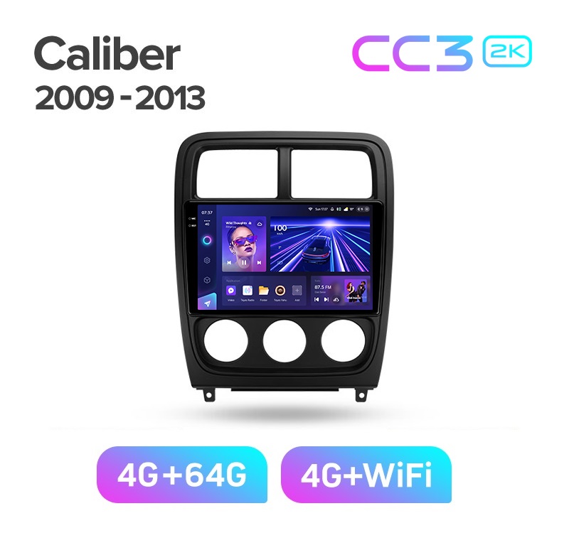 Магнитола TEYES DODGE CALIBER 2009-2013 г CC3 2K 464ГБ 3889000₽