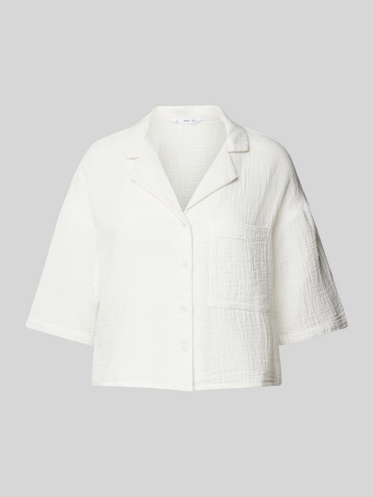 

Блуза женская MANGO 77040253 белая XS, Белый, 77040253