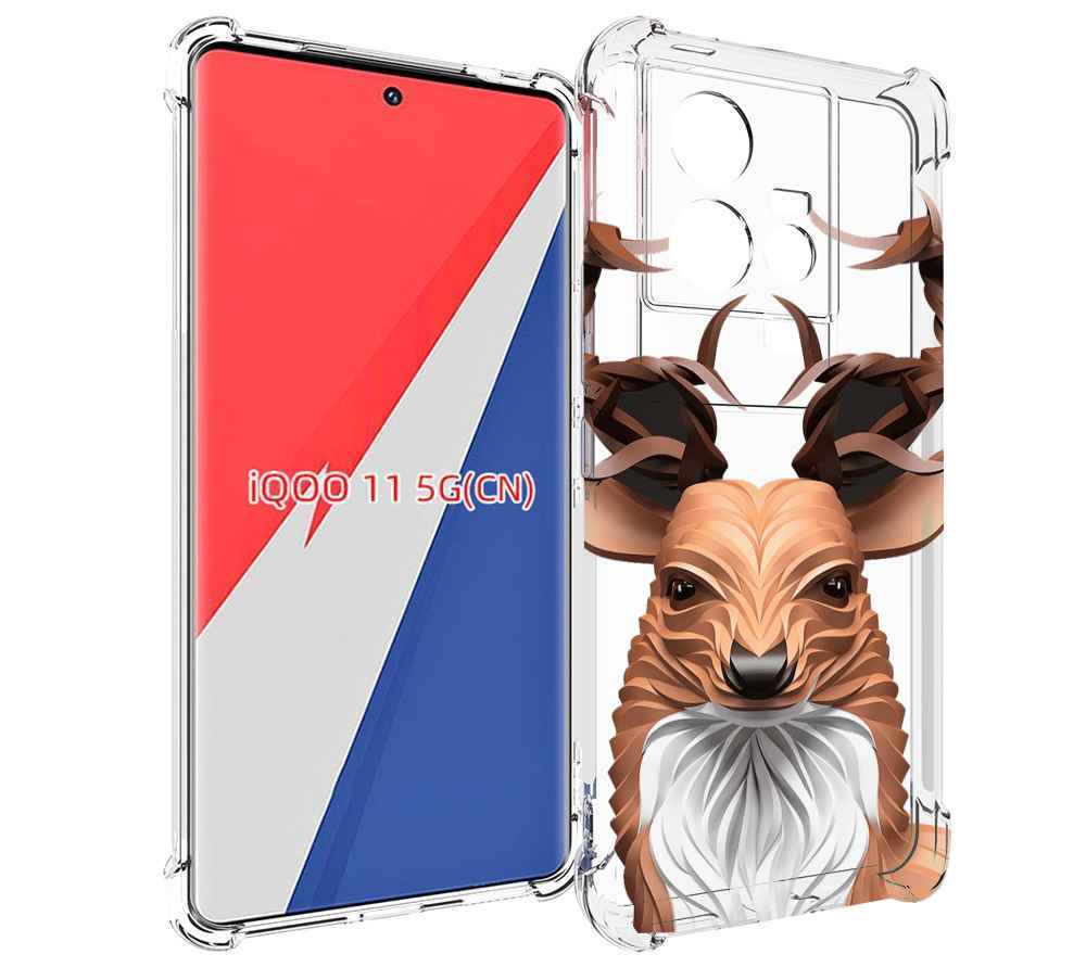 

Чехол MyPads 3D-олень для Vivo iQOO 11, Прозрачный, Tocco
