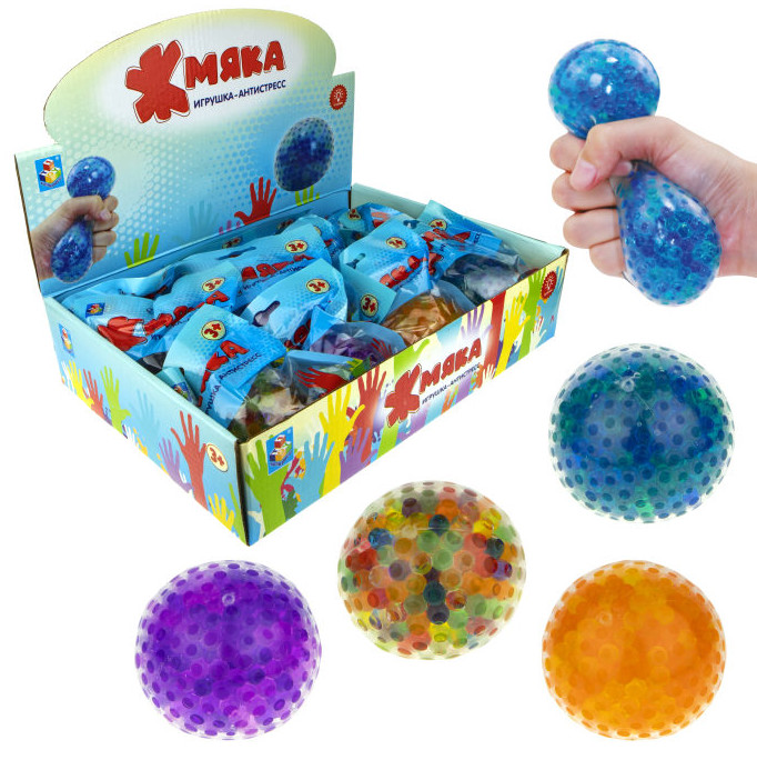 

Жмяка 1Toy Шар с шариками, со светом, 7 см 1Toy Т19350, Т19350