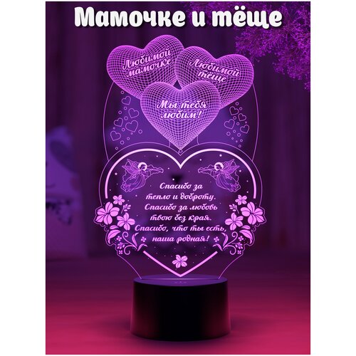 

Ночник-подарок "Сердце с шариками" (любимой мамочке и тёще)