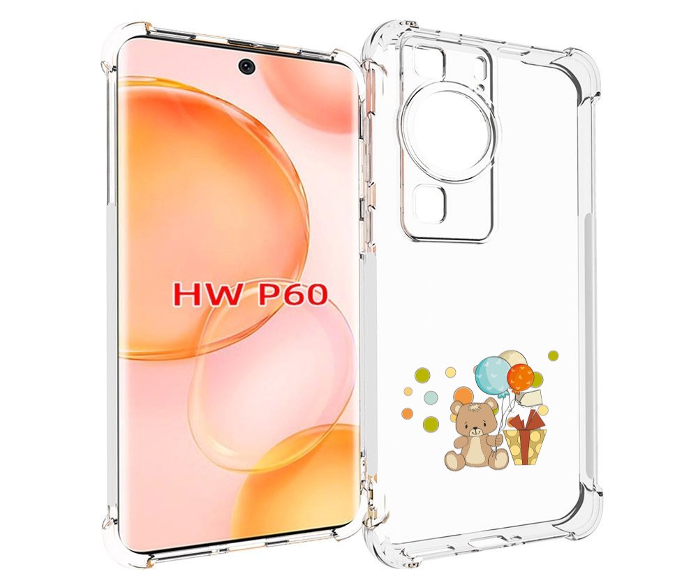 

Чехол MyPads медвеженок с подарком для Huawei P60, Tocco