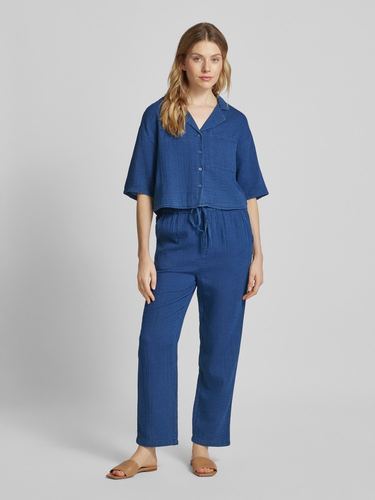 

Блуза женская MANGO 77040254 синяя XS, Синий, 77040254