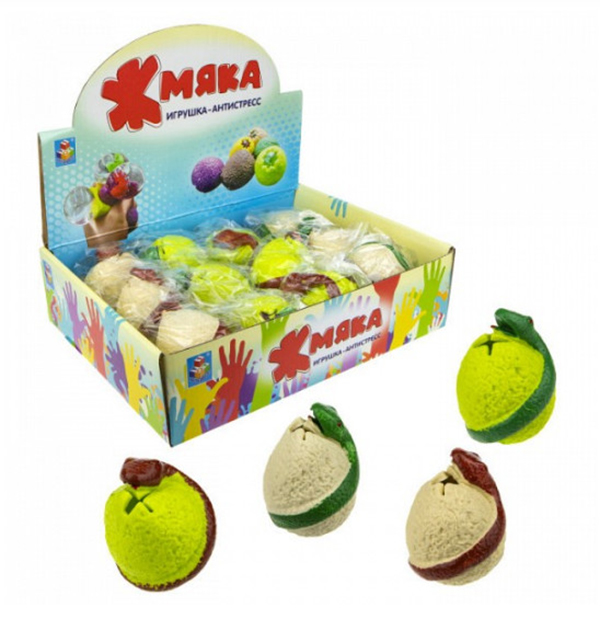

Жмяка 1Toy Яйцо змеи, 6 см, арт. Т17726, Т17726