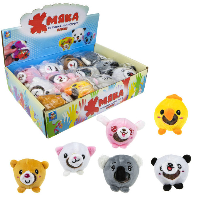 

Жмяка 1toy-плюш, 8 см, арт. Т17729, Разноцветный, Т17729