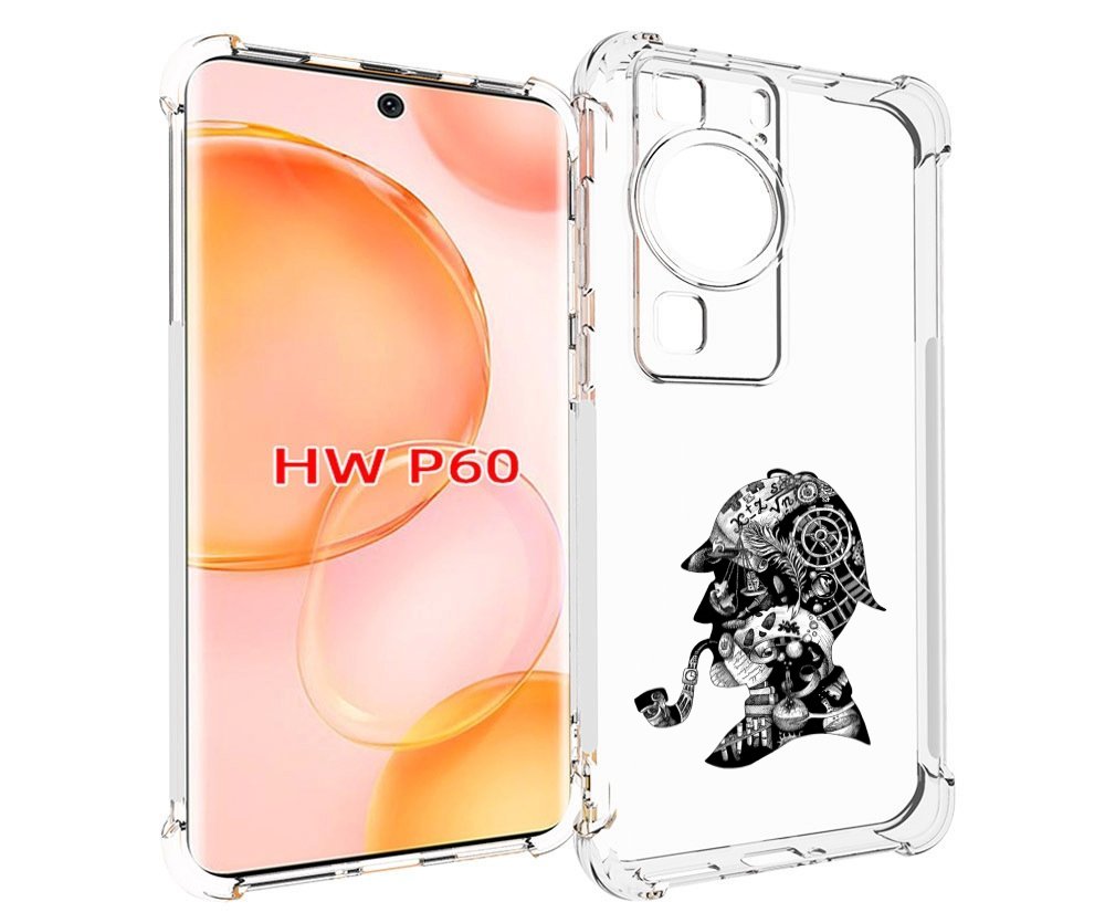 

Чехол MyPads мужчина с трубкой абстракция для Huawei P60, Tocco