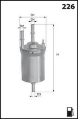 

MECA-FILTER Фильтр топливный AUDI A3 (8P1)/ AUDI A3 Convertible (8P7)/ AUDI A3 Sportback (