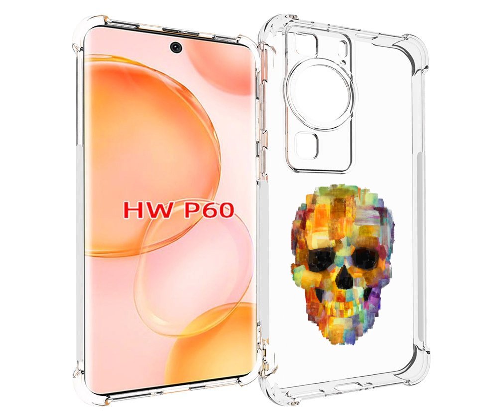 

Чехол MyPads нарисованный череп для Huawei P60, Tocco