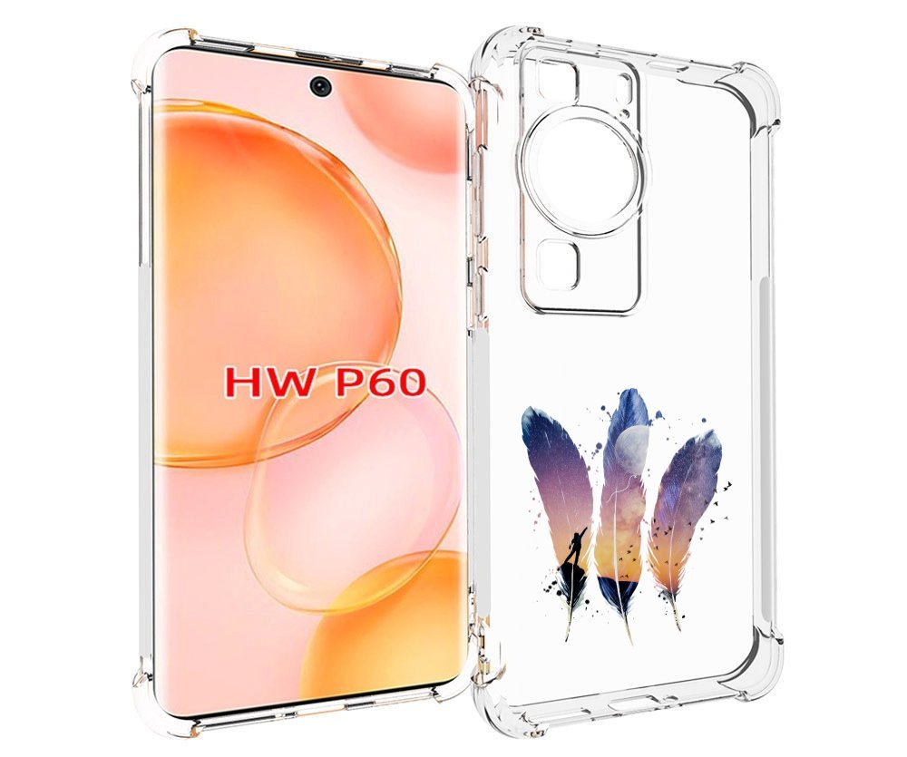 

Чехол MyPads небесные перья для Huawei P60, Tocco