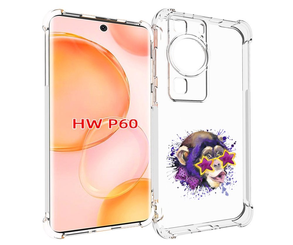 

Чехол MyPads обезьяна в очках для Huawei P60, Tocco