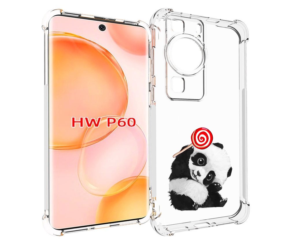 

Чехол MyPads панда с леденцом для Huawei P60, Tocco
