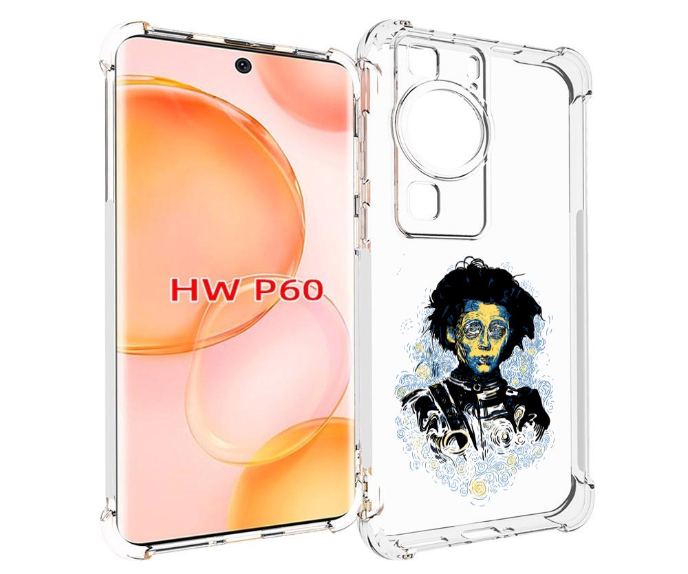 

Чехол MyPads парень черно-белый абстракция для Huawei P60, Tocco