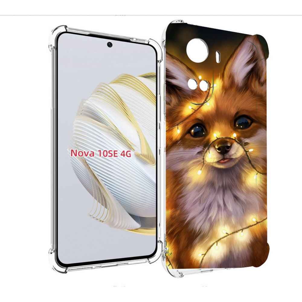 Чехол MyPads Лисенок-в-гирлянде для Huawei Nova 10 SE