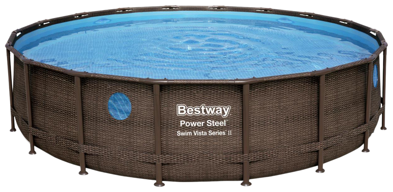 фото Каркасный бассейн bestway power steel 56977 549x549x122 см