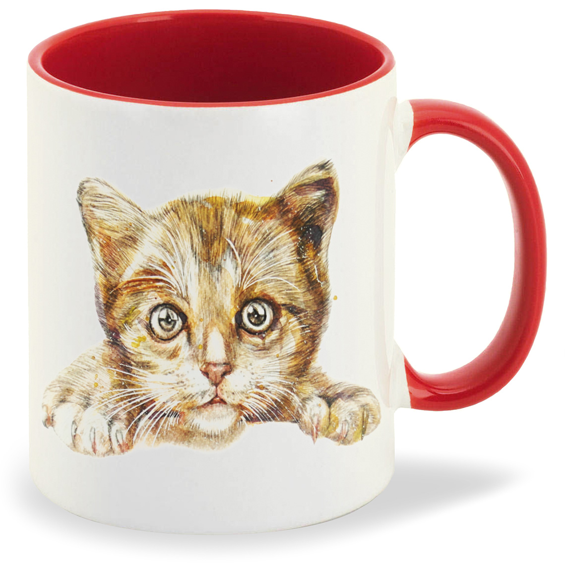 

Кружка CoolPodarok Кот взгляд, Кот взгляд