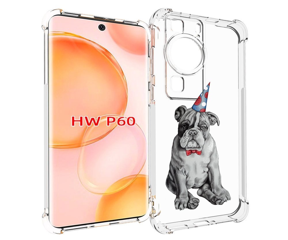

Чехол MyPads праздничный щенок для Huawei P60, Tocco
