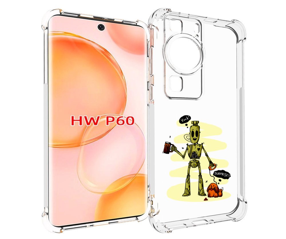 

Чехол MyPads прикольный робот для Huawei P60, Tocco
