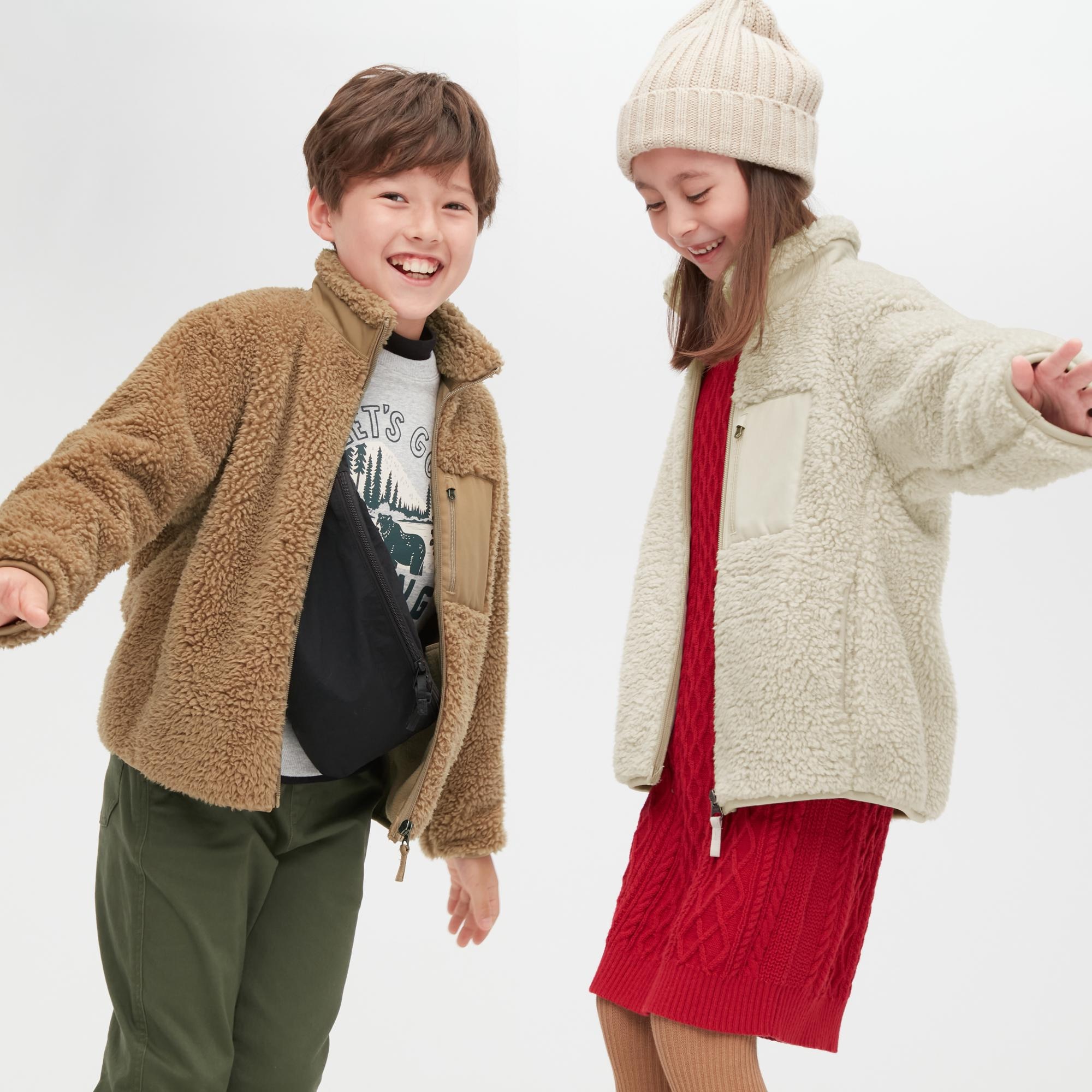 Куртка детская UNIQLO 449793, бежевый, 9-10Y(140)