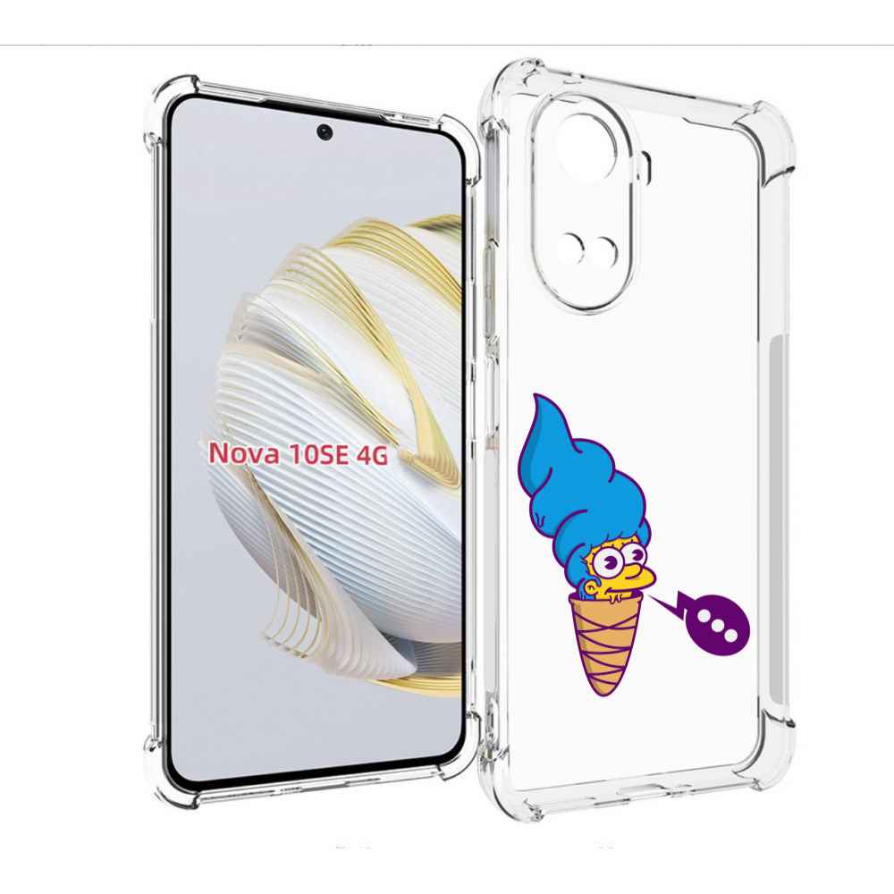 

Чехол MyPads Мардж-рожок для Huawei Nova 10 SE, Прозрачный, Tocco