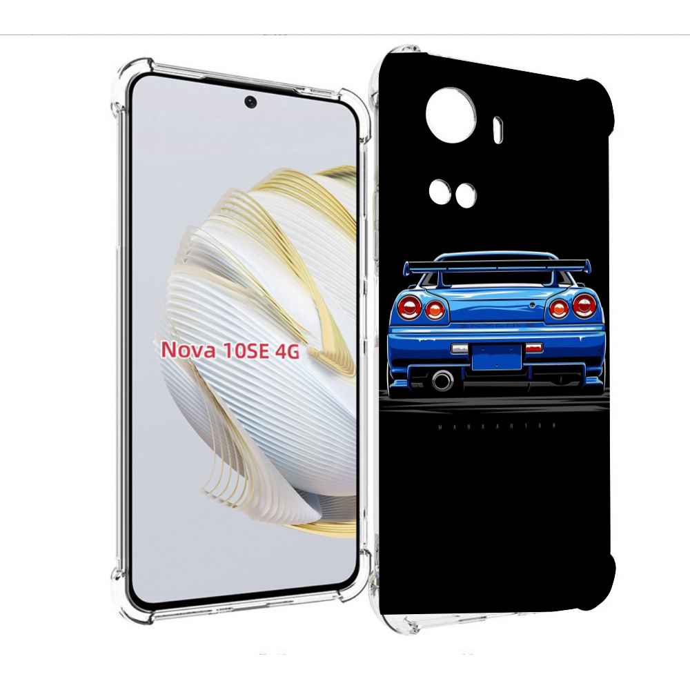 Чехол MyPads Машина-синяя мужской для Huawei Nova 10 SE