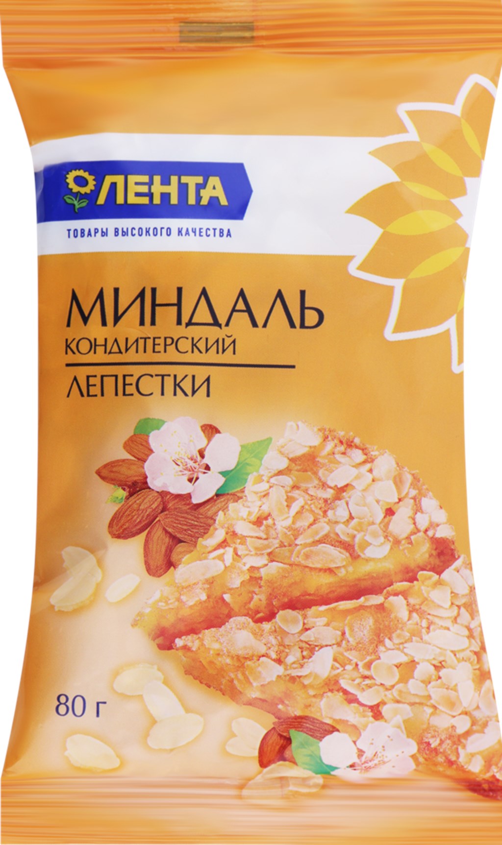 Миндаль Окей кондитерский лепестки 80 г