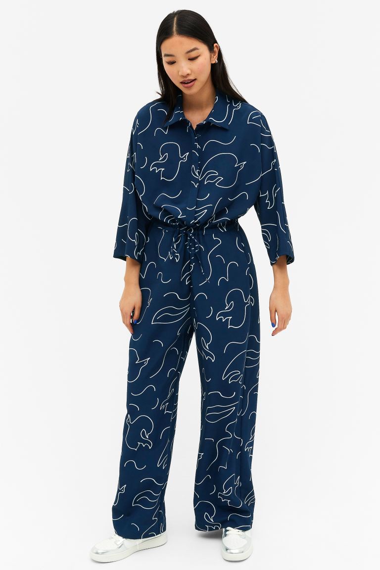 

Комбинезон женский Monki 1052022008 синий L (доставка из-за рубежа), 1052022008