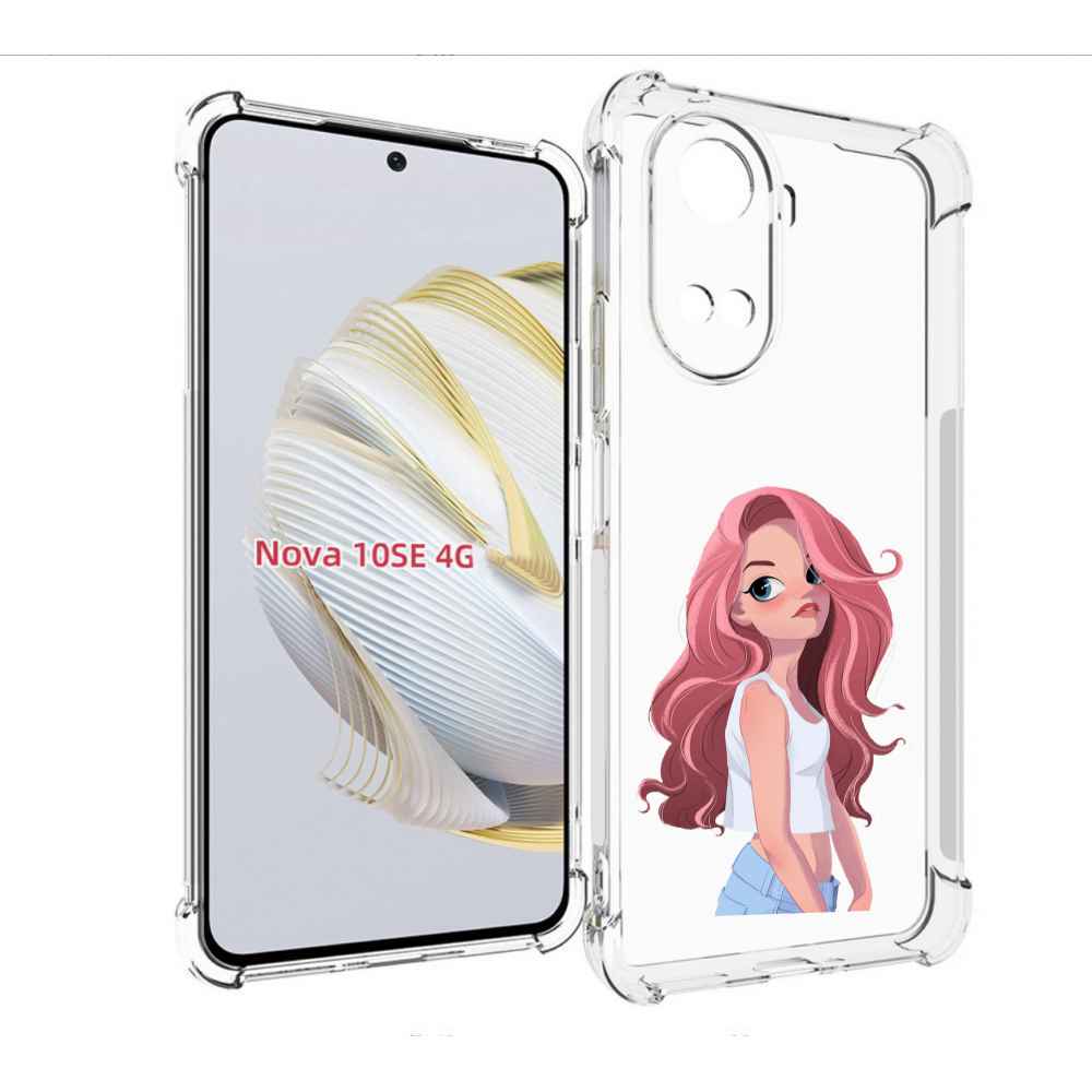 

Чехол MyPads Мультяшный-арт-девушки женский для Huawei Nova 10 SE, Прозрачный, Tocco