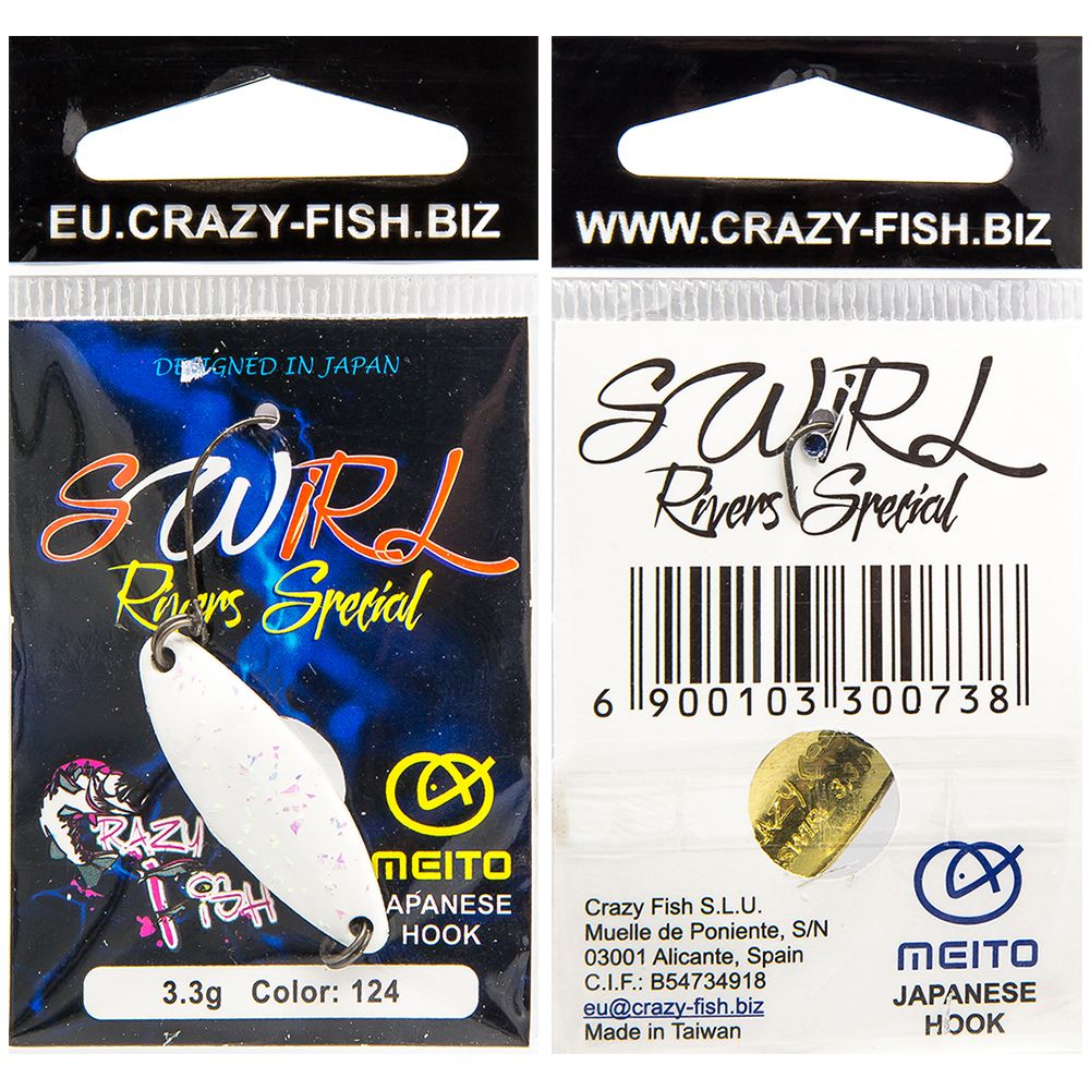 Блесна форелевая Crazy Fish Swirl 33 гр 31 мм 124 466₽