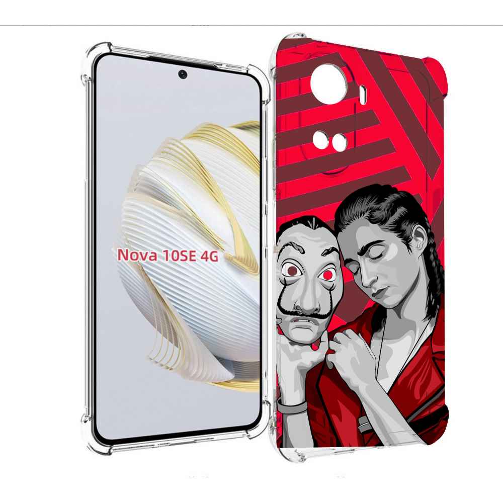 

Чехол MyPads Найроби-бумажного-дома для Huawei Nova 10 SE, Прозрачный, Tocco