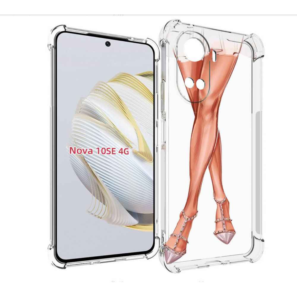 

Чехол MyPads Ножки для Huawei Nova 10 SE, Прозрачный, Tocco