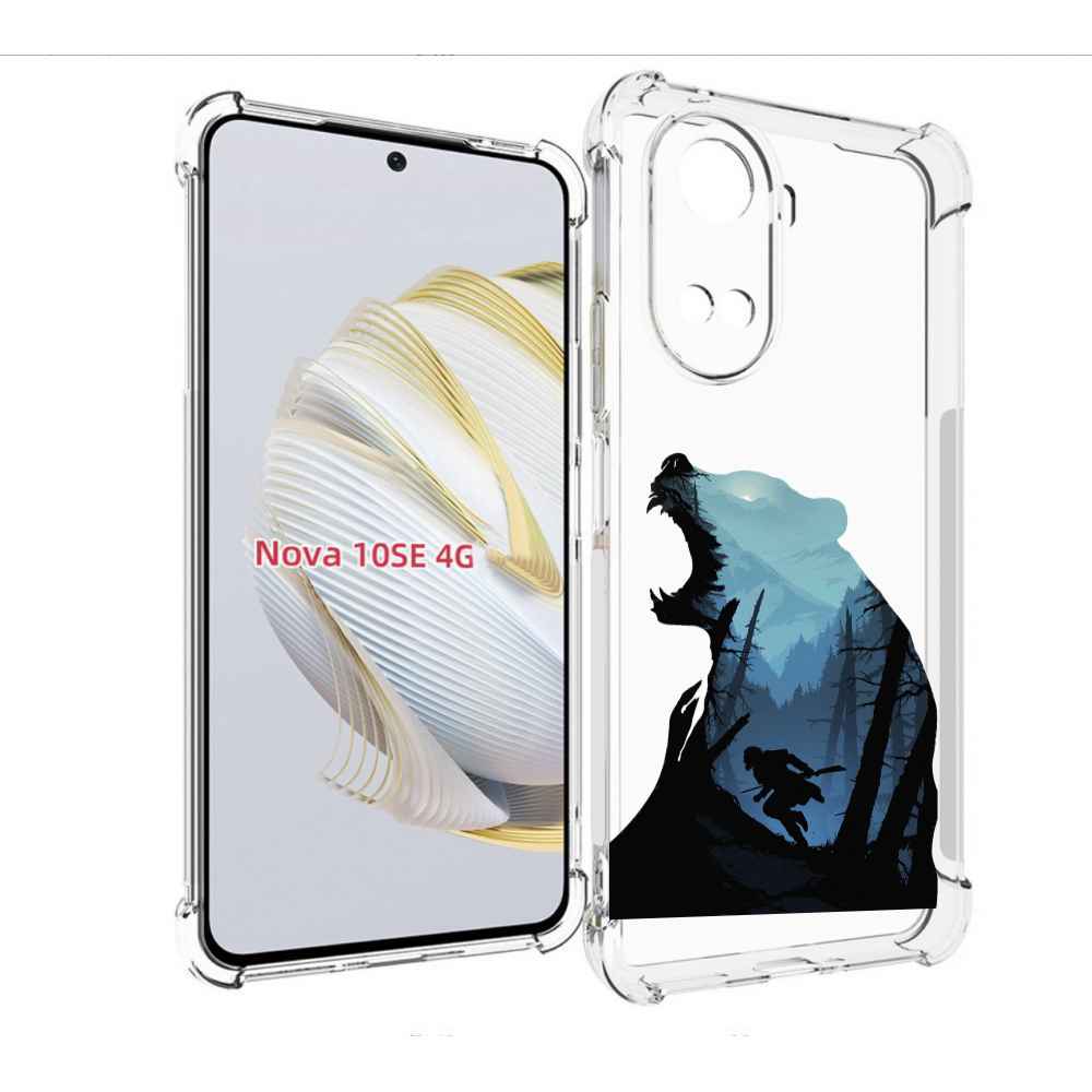 

Чехол MyPads Ночной-медведь для Huawei Nova 10 SE, Прозрачный, Tocco