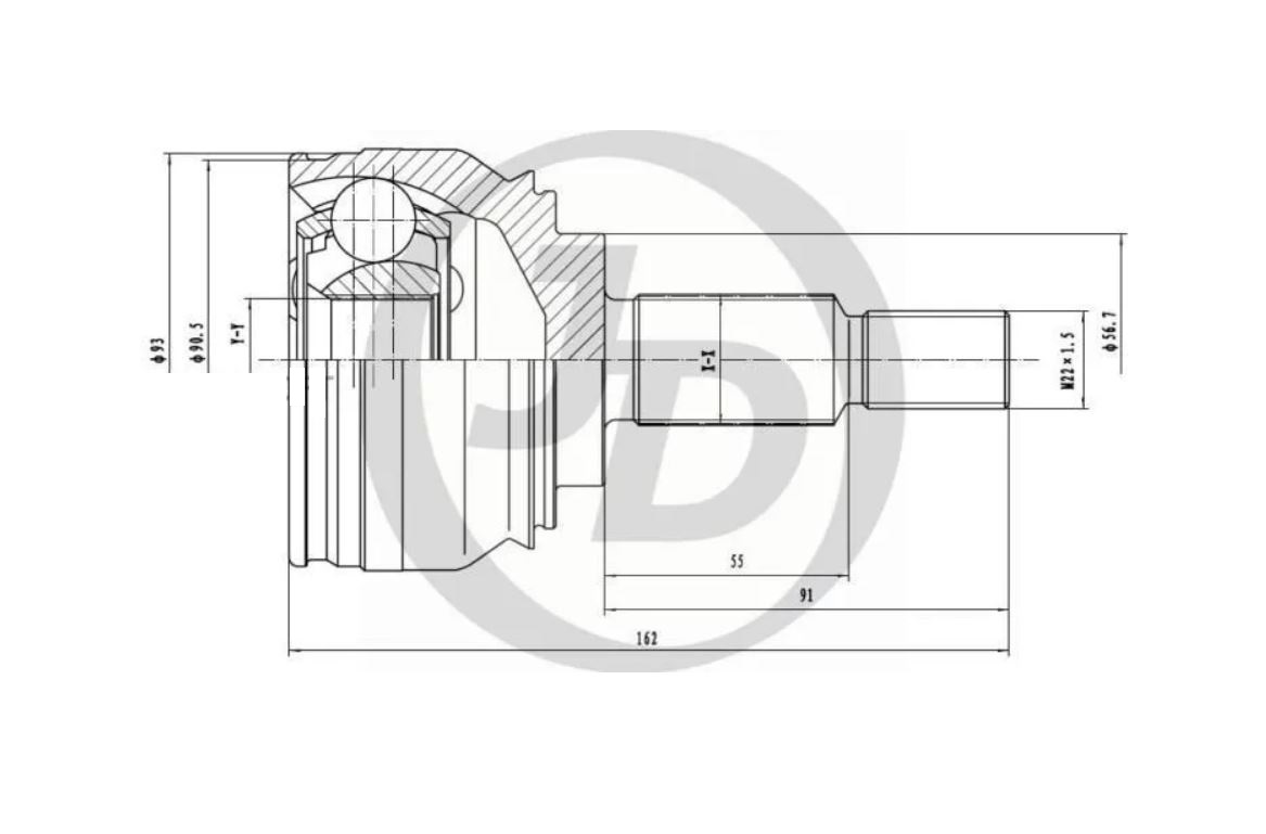 

JUST DRIVE JCT0156 ШРУС внешний 151522