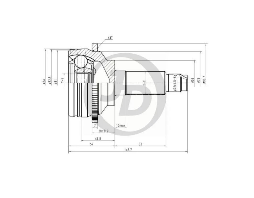

JUST DRIVE JCT0165A ШРУС внешний АВS MA039A44