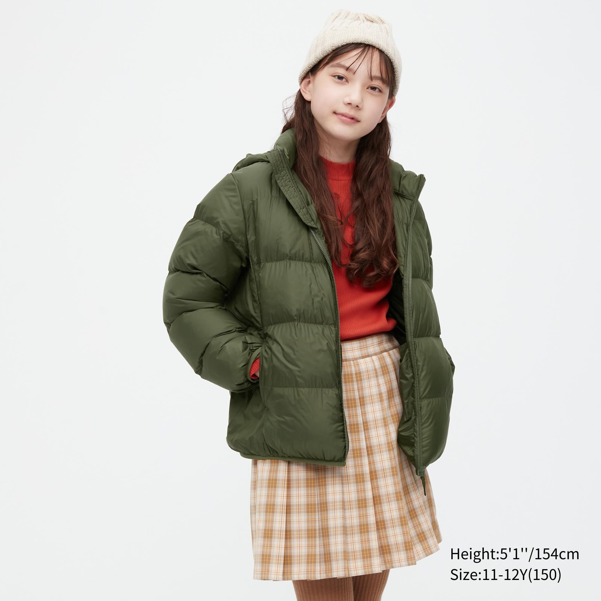 Куртка детская UNIQLO 449799, оливковое, 11-12Y(150)