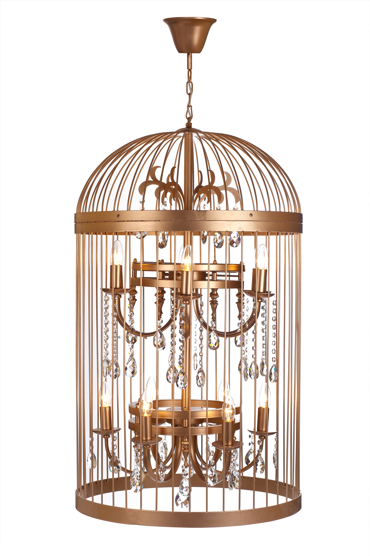 Дизайнерские люстры и светильники BIRDCAGE D60 Gold