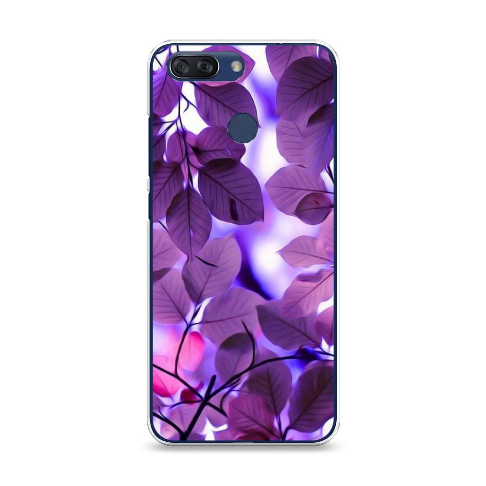 

Чехол на ZTE Blade V9 Vita Сиреневые листики, Фиолетовый;голубой, 132550-2