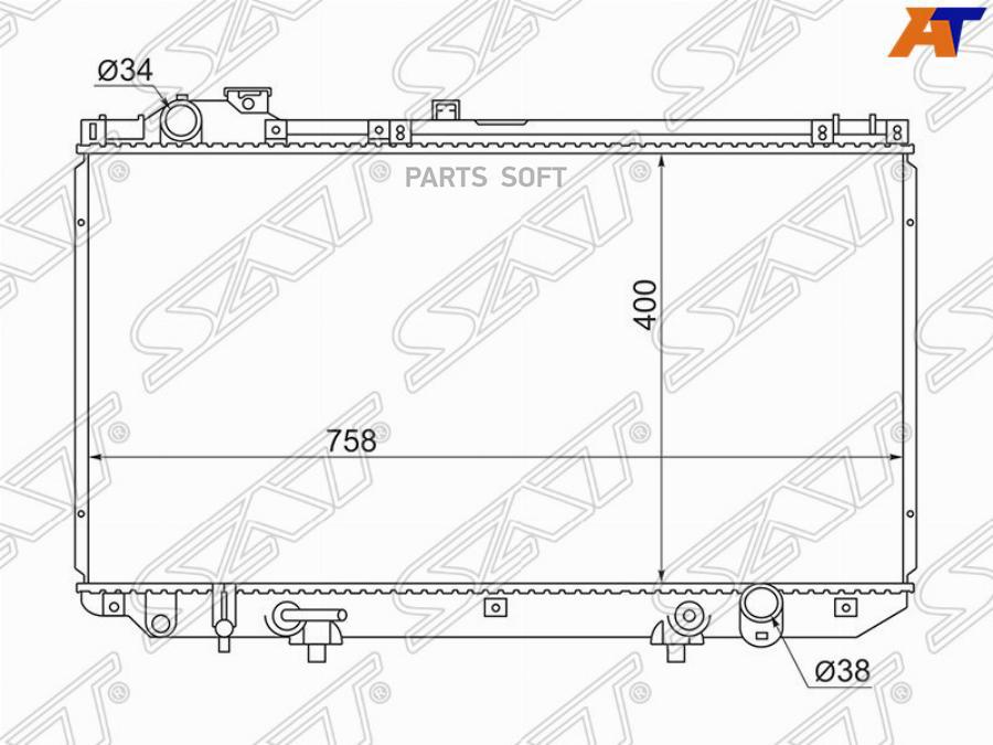 

Радиатор Lexus Gs300/Aristo Majesta 3.0 97-05 Sat арт. TY0006-161