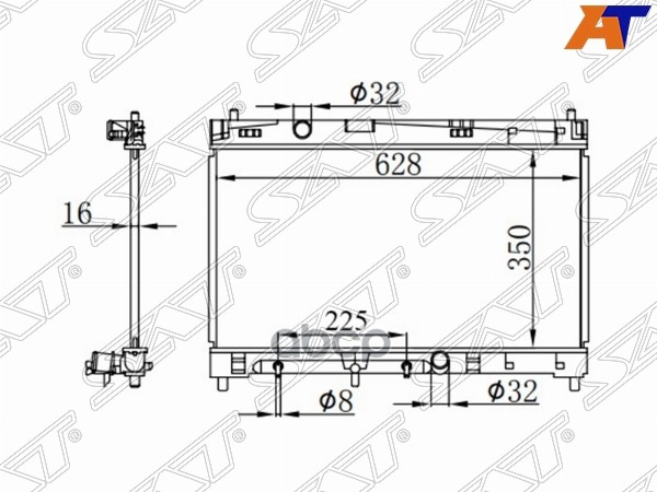 

Радиатор Toyota Yaris 1/2nz 05-14 Sat арт. TY000W90-1